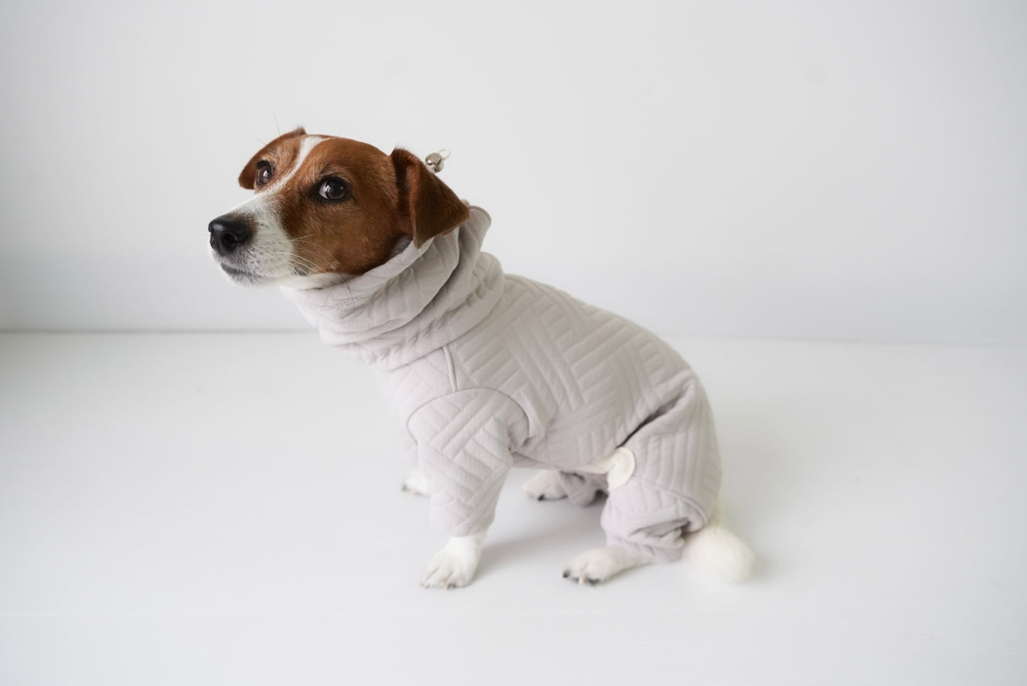 キルティングトップス/ロンパース (パウダーグレー)