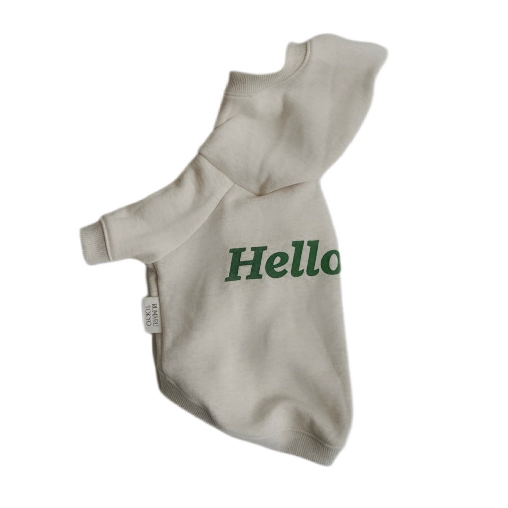 Hello! 裏毛スウェットトップス/ロンパース (オートミール)
