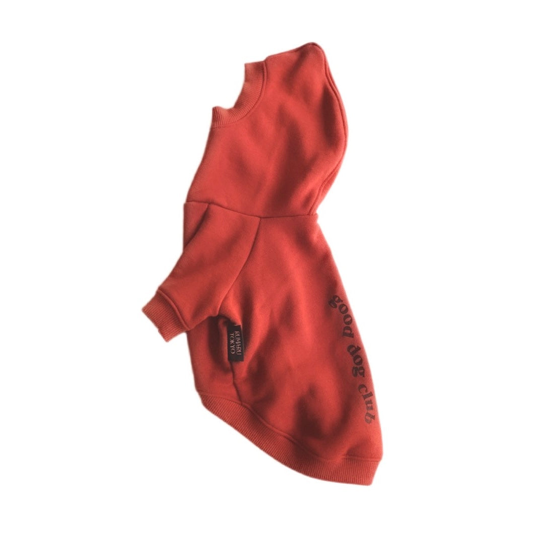 good dog club 裏毛スウェットトップス/ロンパース (レンガ)　