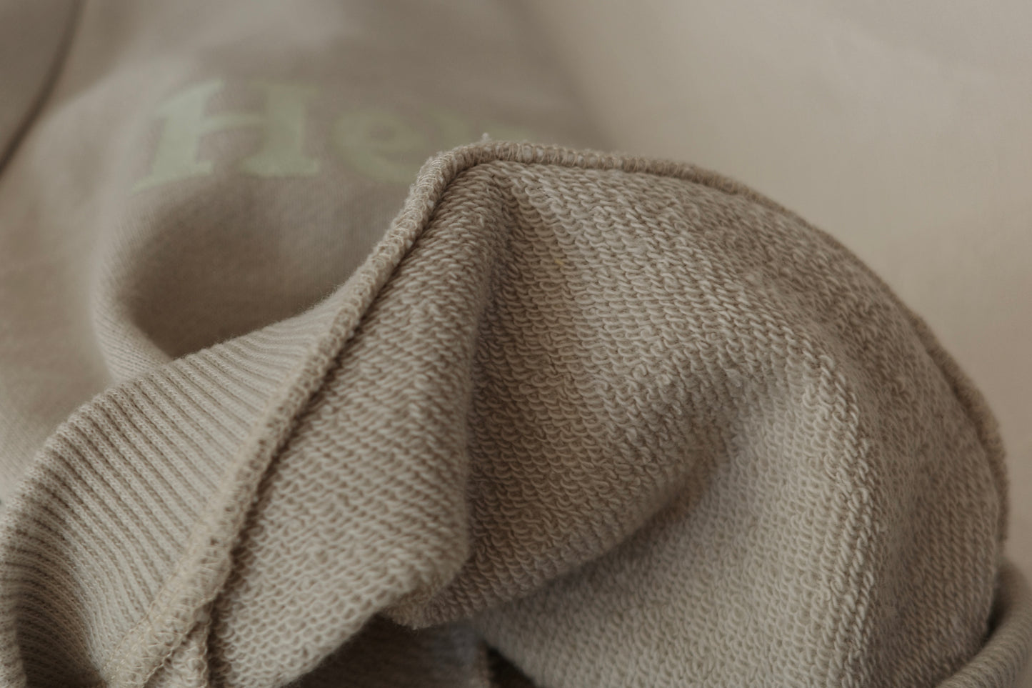 Hello! 裏毛スウェットトップス/ロンパース (ペールグレー)