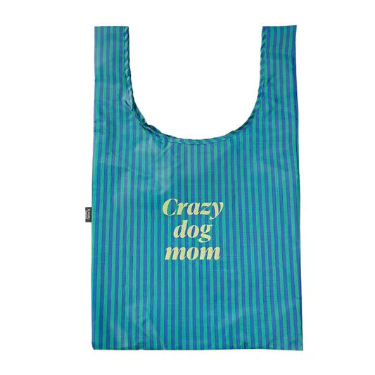 eco bag regular (green×navy stripe)