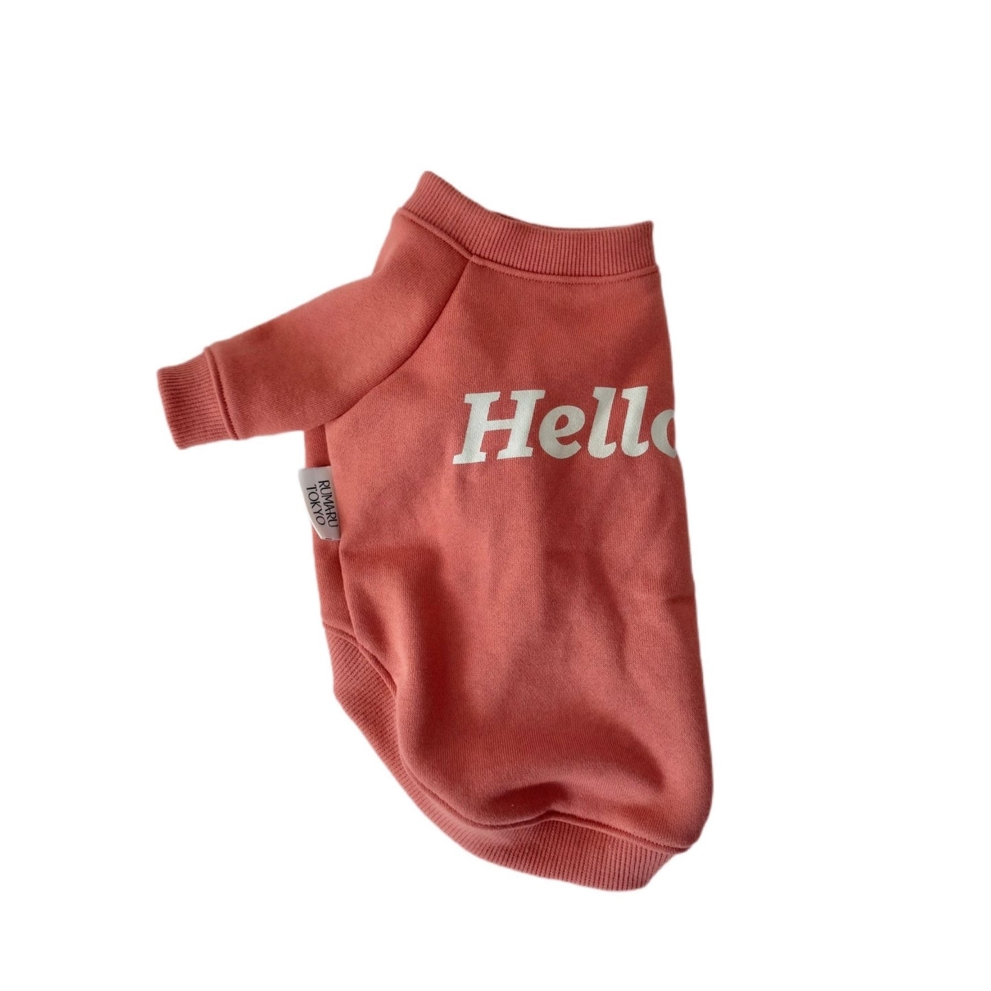 Hello! 裏毛スウェットトップス/ロンパース (ペールサーモン)